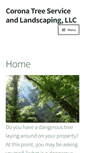 Mobile Screenshot of coronatrees.com