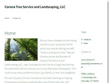 Tablet Screenshot of coronatrees.com